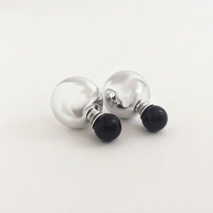 Silver Double Sided Studs